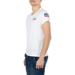 Υφασμάτινα Άνδρας T-shirts & Μπλούζες Nasa BASIC FLAG V NECK Άσπρο