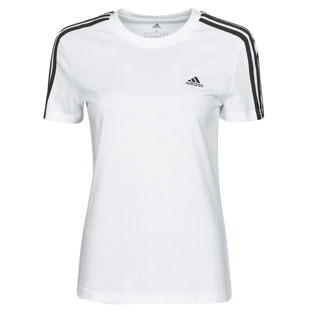 Υφασμάτινα Γυναίκα T-shirt με κοντά μανίκια Adidas Sportswear W 3S T Άσπρο