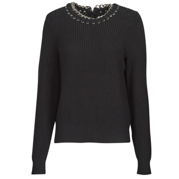 Υφασμάτινα Γυναίκα Πουλόβερ MICHAEL Michael Kors CHAIN NK SWEATER Black