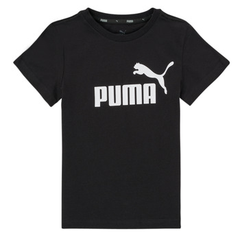 Υφασμάτινα Αγόρι T-shirt με κοντά μανίκια Puma ESSENTIAL LOGO TEE Black