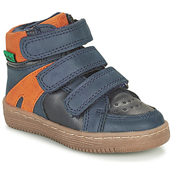 Παπούτσια Αγόρι Μπότες Kickers LOGGAN Marine / Orange