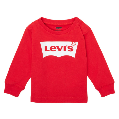 Υφασμάτινα Αγόρι T-shirt με κοντά μανίκια Levi's L/S BATWING TEE Red