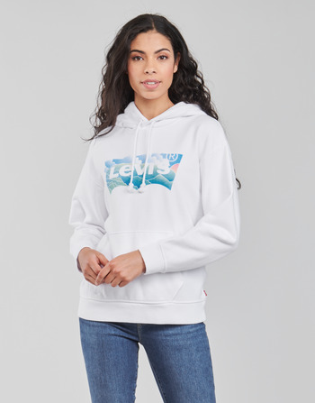 Υφασμάτινα Γυναίκα Φούτερ Levi's GRAPHIC STANDARD HOODIE Άσπρο