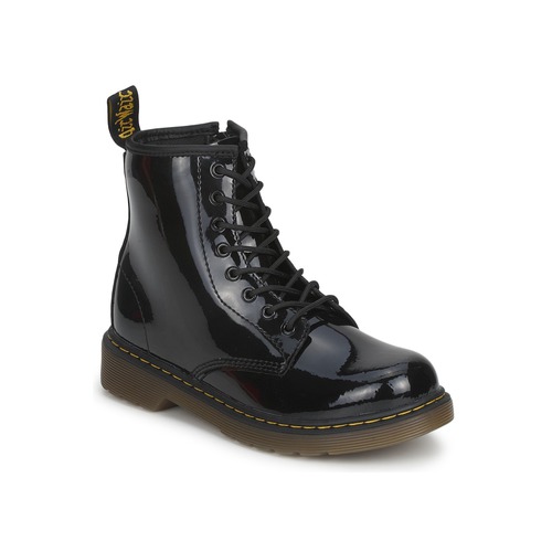 Παπούτσια Κορίτσι Μπότες Dr. Martens 1460 JR BLACK PATENT LAMPER Black