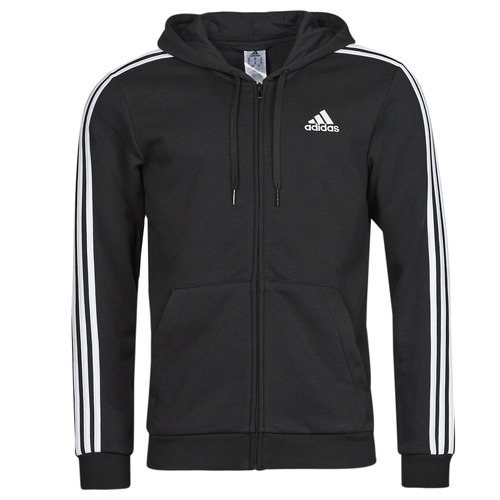 Υφασμάτινα Άνδρας Σπορ Ζακέτες Adidas Sportswear 3 Stripes FL FULL ZIP HD Black