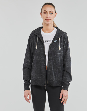 Υφασμάτινα Γυναίκα Φούτερ Nike Full-Zip Hoodie Μαυρο / Ασπρό