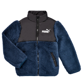 Υφασμάτινα Αγόρι Μπουφάν Puma SHERPA JACKET Μπλέ / Black