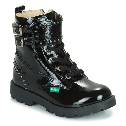 Παπούτσια Κορίτσι Μπότες Kickers GROOROCK Black