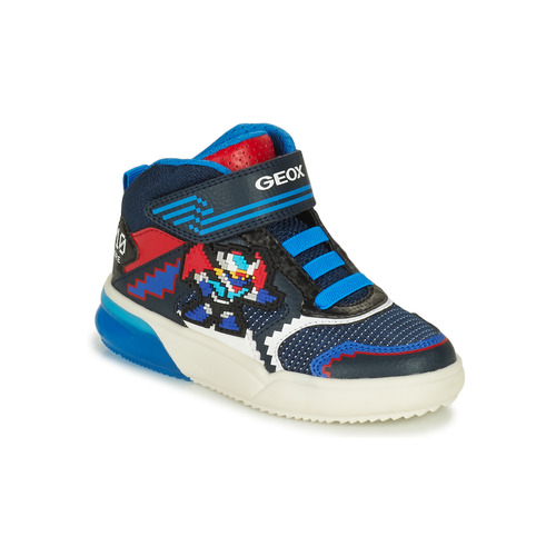 Παπούτσια Αγόρι Ψηλά Sneakers Geox J GRAYJAY BOY B Μπλέ / Red