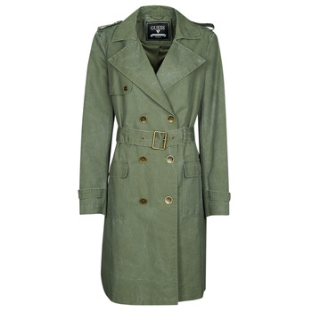 Υφασμάτινα Γυναίκα Καπαρτίνες Guess PRISCA TRENCH Kaki