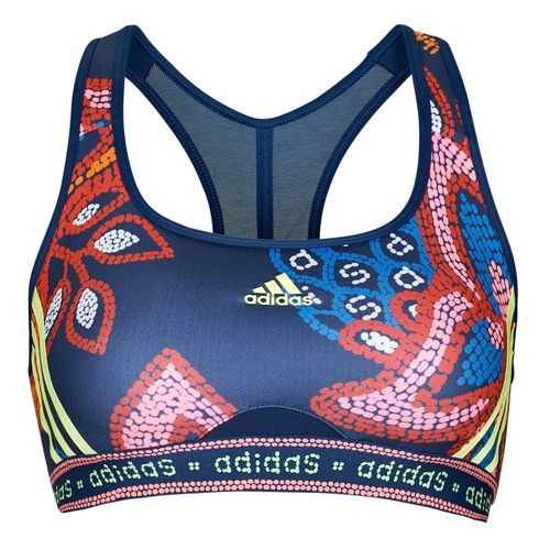 Υφασμάτινα Γυναίκα Αθλητικά μπουστάκια  adidas Performance FARM MS BRA Μπλέ / πολύχρωμο 