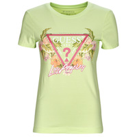 Υφασμάτινα Γυναίκα T-shirt με κοντά μανίκια Guess SS CN TRIANGLE FLOWERS TEE Green