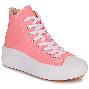 Παπούτσια Γυναίκα Ψηλά Sneakers Converse CHUCK TAYLOR ALL STAR MOVE PLATFORM SEASONAL COLOR-LAWN FLAMINGO Ροζ / Άσπρο