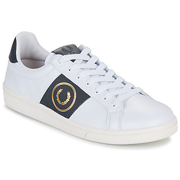 Παπούτσια Άνδρας Χαμηλά Sneakers Fred Perry B721 LEATHER / BRANDED Άσπρο / Marine