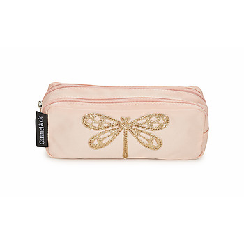 Τσάντες Κορίτσι Κασετίνες CARAMEL & CIE TROUSSE LIBELLULE ROSE Ροζ