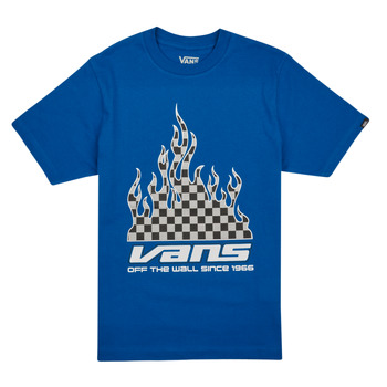 Υφασμάτινα Αγόρι T-shirt με κοντά μανίκια Vans REFLECTIVE CHECKERBOARD FLAME SS Μπλέ