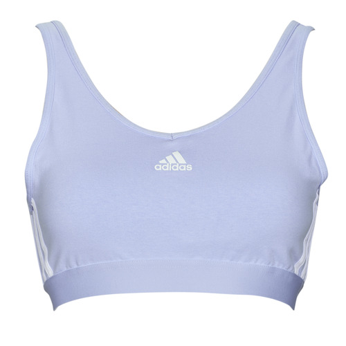 Υφασμάτινα Γυναίκα Αθλητικά μπουστάκια  Adidas Sportswear 3S CRO Μπλέ