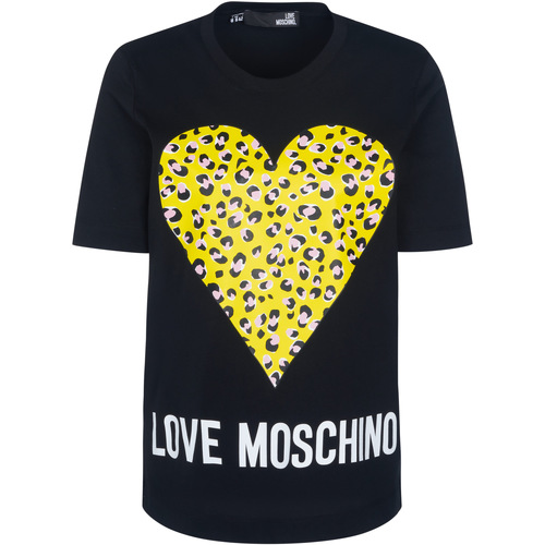 Υφασμάτινα Γυναίκα T-shirt με κοντά μανίκια Love Moschino  Black