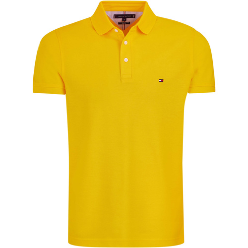 Υφασμάτινα Άνδρας Πόλο με κοντά μανίκια  Tommy Hilfiger  Yellow