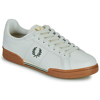 Παπούτσια Άνδρας Χαμηλά Sneakers Fred Perry B722 LEATHER Άσπρο / Brown