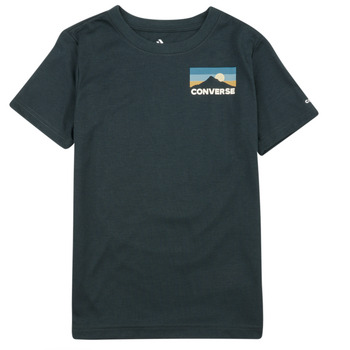 Υφασμάτινα Αγόρι T-shirt με κοντά μανίκια Converse CIRCLEMOUNTAINLOCKUP Green