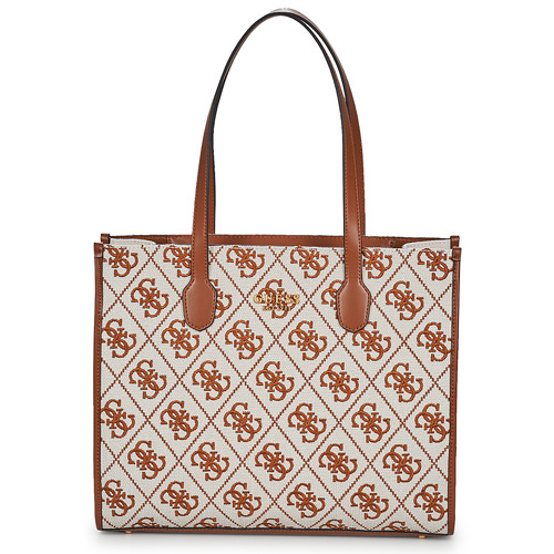 Τσάντες Γυναίκα Cabas / Sac shopping Guess SILVANA TOTE Brown