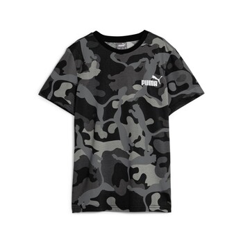 Υφασμάτινα Αγόρι T-shirt με κοντά μανίκια Puma ESS+ CAMO TEE B Black