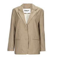 Υφασμάτινα Γυναίκα Σακάκι / Blazers Only ONLMOLLY L/S OVS CHECK BLAZER TLR Beige