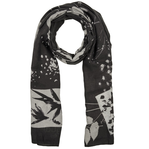 Αξεσουάρ Γυναίκα Κασκόλ Desigual FLORAL BW RECTANGLE Black / Άσπρο