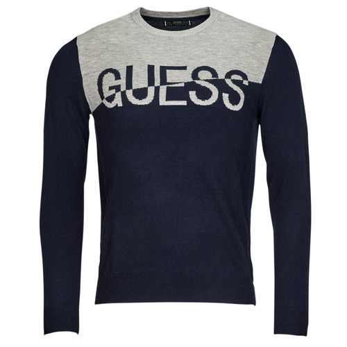 Υφασμάτινα Άνδρας Πουλόβερ Guess ALEX LS CN LOGO SWEATER Marine