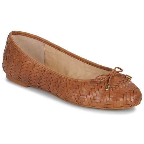 Παπούτσια Γυναίκα Μπαλαρίνες Lauren Ralph Lauren JAYNA-FLATS-BALLET Cognac