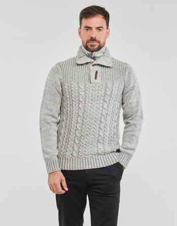 Υφασμάτινα Άνδρας Πουλόβερ Petrol Industries MEN KNITWEAR COLLAR Grey /  clair