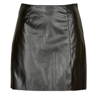 Υφασμάτινα Γυναίκα Φούστες Noisy May NMCLARA PENNY PU HW SLIT SKIRT NOOS Black