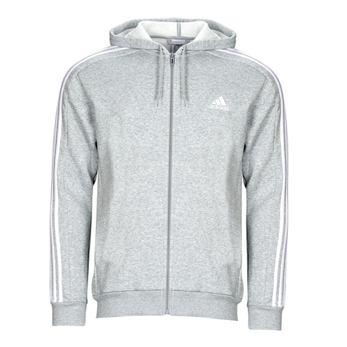 Υφασμάτινα Άνδρας Σπορ Ζακέτες Adidas Sportswear 3S FL FZ HD Grey