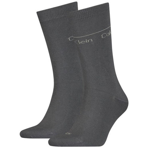 Εσώρουχα Άνδρας Κάλτσες Calvin Klein Jeans 2 PACK SOCKS MEN ΓΚΡΙ