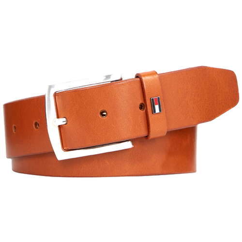 Αξεσουάρ Άνδρας Ζώνες Tommy Hilfiger DENTON 3.5 LEATHER BELT MEN ΚΑΦΕ