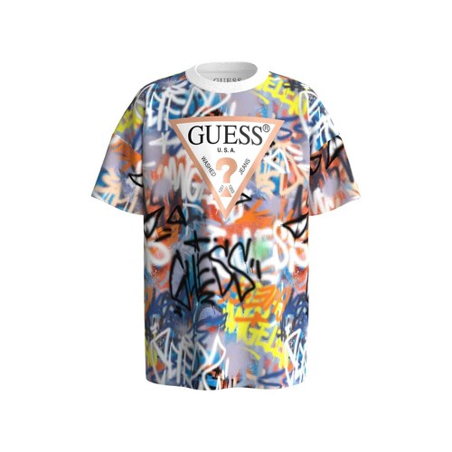 Υφασμάτινα Αγόρι T-shirt με κοντά μανίκια Guess SS T SHIRT Multicolour