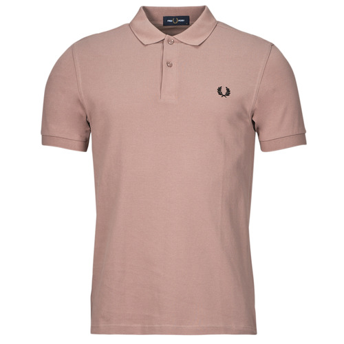 Υφασμάτινα Άνδρας Πόλο με κοντά μανίκια  Fred Perry PLAIN FRED PERRY SHIRT Ροζ / Black