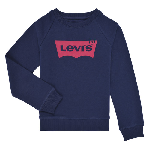 Υφασμάτινα Κορίτσι Φούτερ Levi's BATWING CREWNECK SWEATSHIRT Marine / Red