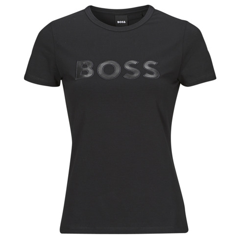 Υφασμάτινα Γυναίκα T-shirt με κοντά μανίκια BOSS Eventsa4 Black