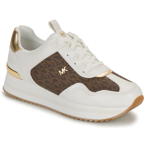 Παπούτσια Γυναίκα Χαμηλά Sneakers MICHAEL Michael Kors RAINA TRAINER Beige / Brown / Gold