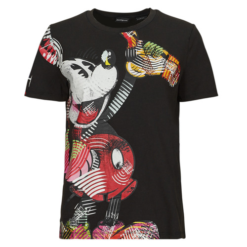 Υφασμάτινα Γυναίκα T-shirt με κοντά μανίκια Desigual TS_MICKEY LACROIX Black