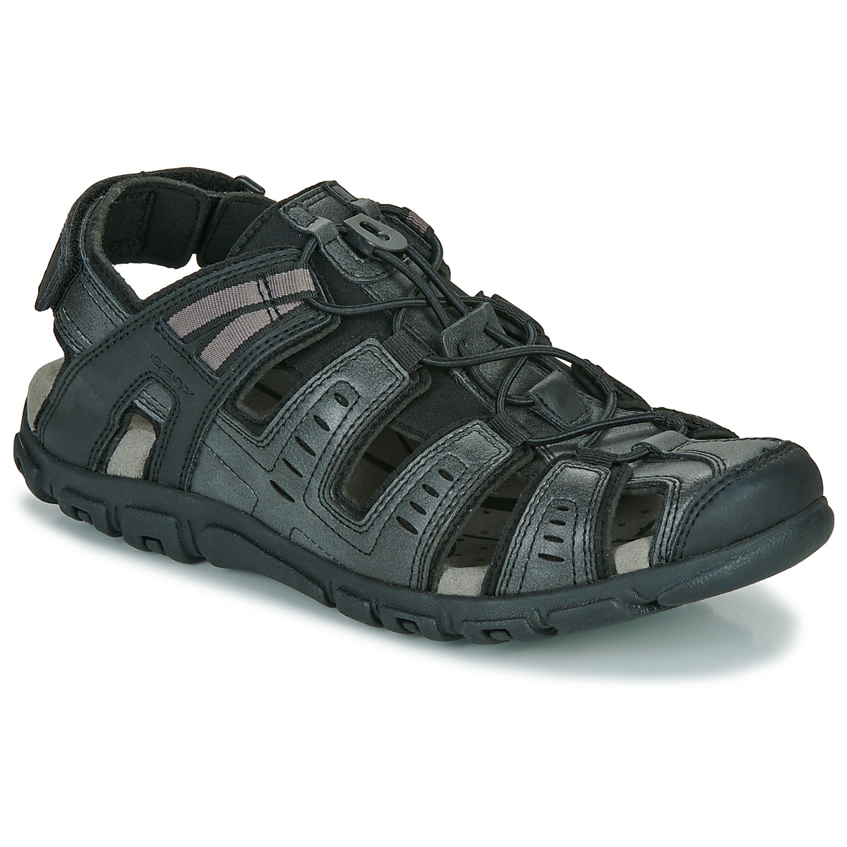 Παπούτσια Άνδρας Σανδάλια / Πέδιλα Geox UOMO SANDAL STRADA Black