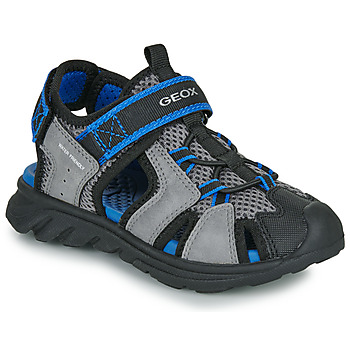 Παπούτσια Αγόρι Σανδάλια / Πέδιλα Geox J SANDAL AIRADYUM BO Grey / Black / Μπλέ