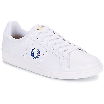 Παπούτσια Άνδρας Χαμηλά Sneakers Fred Perry B721 Leather / Towelling Άσπρο / Μπλέ