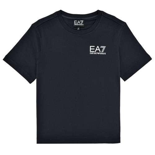 Υφασμάτινα Αγόρι T-shirt με κοντά μανίκια Emporio Armani EA7 TSHIRT 8NBT51 Black