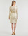 Υφασμάτινα Γυναίκα Κοντά Φορέματα Lauren Ralph Lauren CINLAIT-LONG SLEEVE-COCKTAIL DRESS Gold