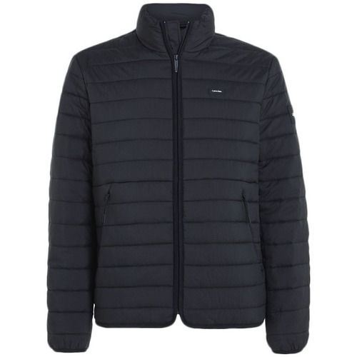 Υφασμάτινα Άνδρας Μπουφάν Calvin Klein Jeans QUILTED PACKABLE CRINKLE JACKET MEN ΜΑΥΡΟ