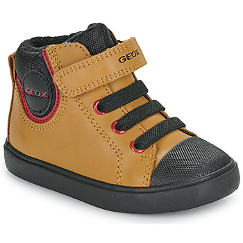 Παπούτσια Αγόρι Ψηλά Sneakers Geox B GISLI BOY Brown / Black