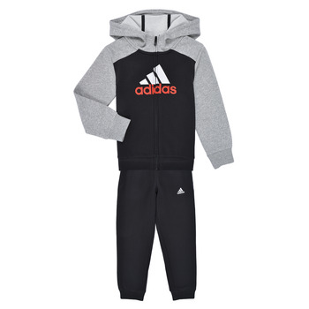 Υφασμάτινα Αγόρι Σετ από φόρμες Adidas Sportswear Essentials Big Logo Fleece Track Suit Grey / Black / Red